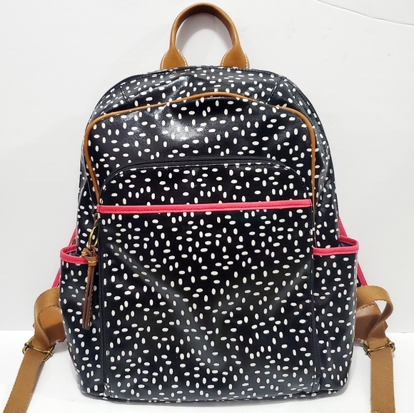 Fossil Handbags - Fossil Keyper Black and White Backpack